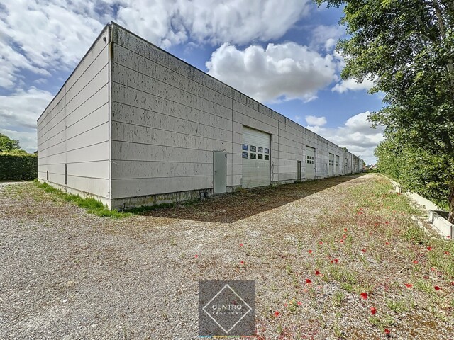 Instapklaar BEDRIJFSGEBOUW bestaande uit geïsoleerde MAGAZIJNEN met laadkade (ca. 2.539m²), KANTOREN (ca. 344 m²) én alleenstaande WONING. Op bedrijvenzone "Hoge Barriere" te Roeselare. 8